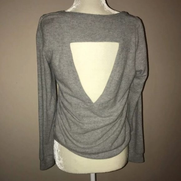 Chaser "Good Vibes Only" Open Back Sweatshirt, XS - Picture 4 of 7